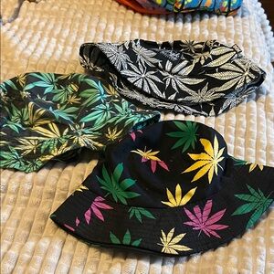 Colorful Leaf Pattern Kids Bucket Hat